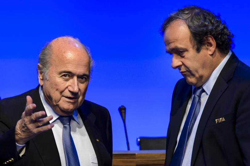 Joseph Blatter y Michel Platini