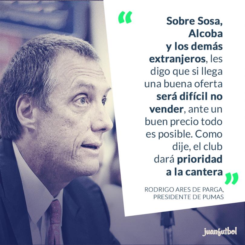 Rodrigo Ares afirmó que si les llegan al precio venderá a los extranjeros que sea necesario. 