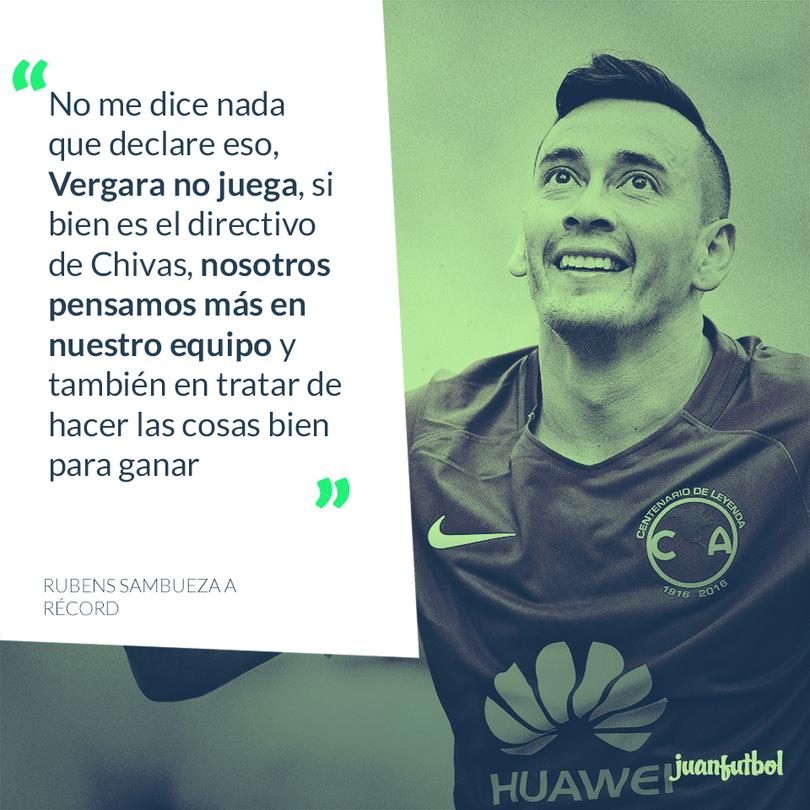 Rubens Sambueza dijo que no le interesa lo que habla Vergara Rubens Sambueza dijo que no le interesa lo que habla Vergara