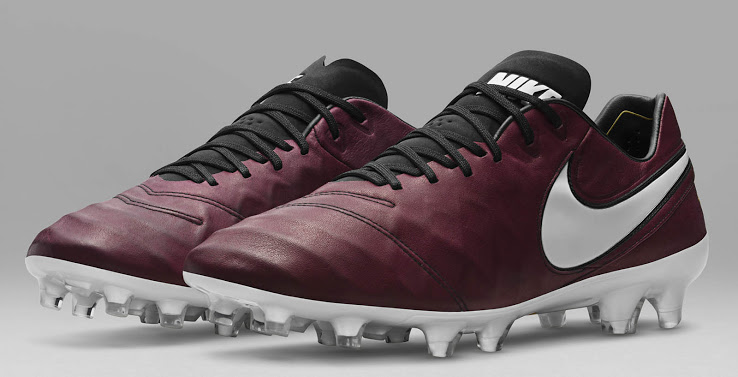 nike tiempo burgundy