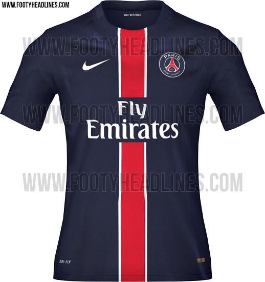 Así serían las playeras del PSG para la temporada 2015-16