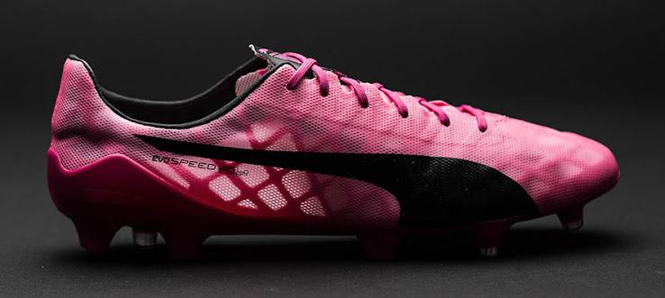 puma evospeed azul y rosa