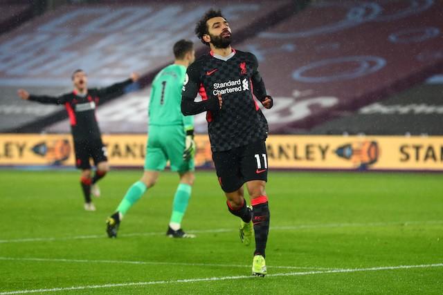 Salah guió al Liverpool en la victoria sobre el West Ham